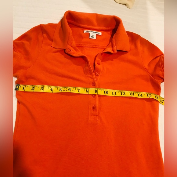 Collage Orange 🍊 Sweet Spot Skinny Polo Cutter&Buck - Picture 7 of 9